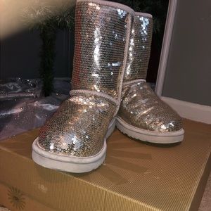 Ugg short sparkly boots